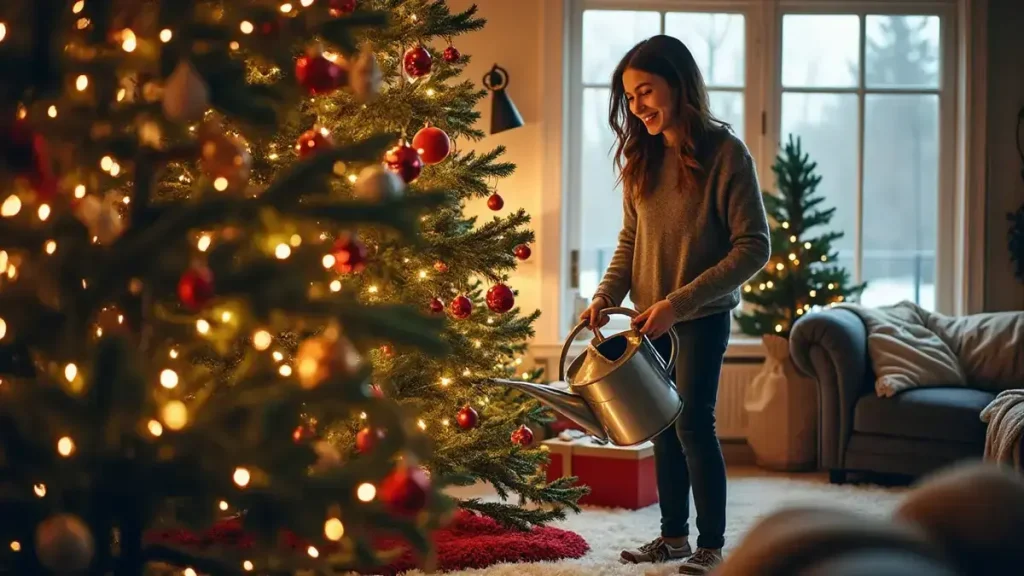 Kerstboom binnen: moet je hem echt water geven om vers te blijven