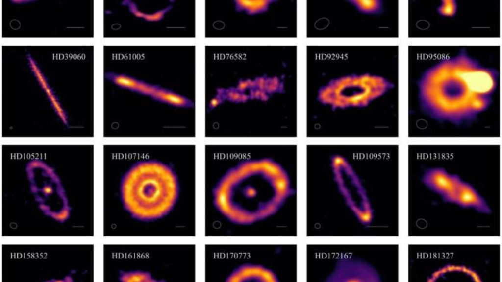 Astrofysici onthullen enorme variatie in de vorm van exocometenbanden