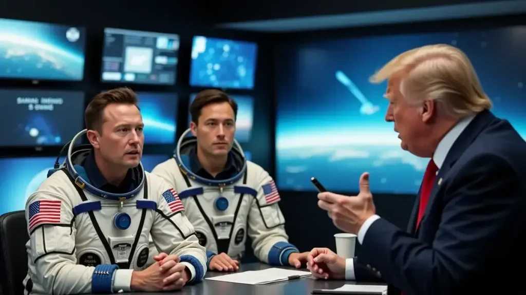 Zal Elon Musk de astronauten in het ISS redden nadat Trump Biden beschuldigde hen te hebben verlaten