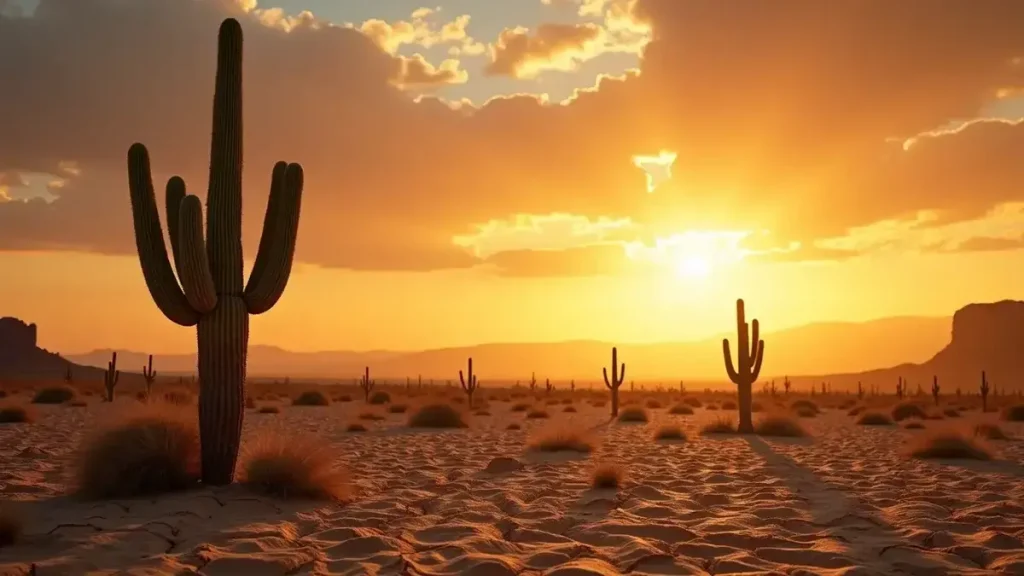 Het weer in de Amerikaanse woestijn wordt zo extreem dat zelfs de cactussen beginnen te verdwijnen